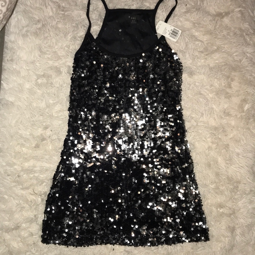 Small Racer back sequined tunic